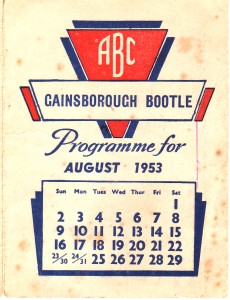 Front cover of Gainsborough Program 1953